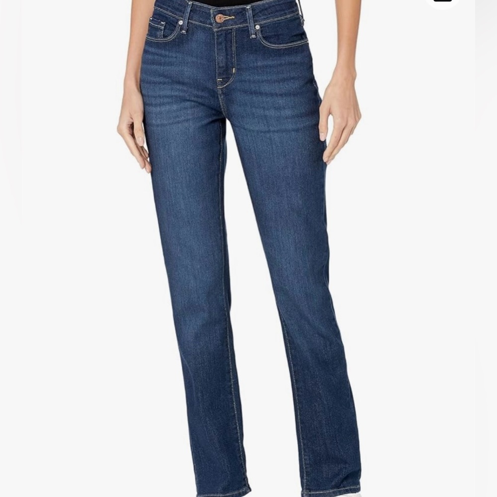 Levi’s Slight Curve Classic Slim Leg Dark Wash Jeans Sz 14